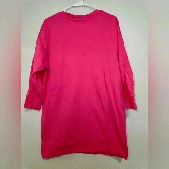 ASOS Tunic Womens Size 6 Pink Oversize Long Sleeve Casual Comfort Dress - Picture 4 of 8